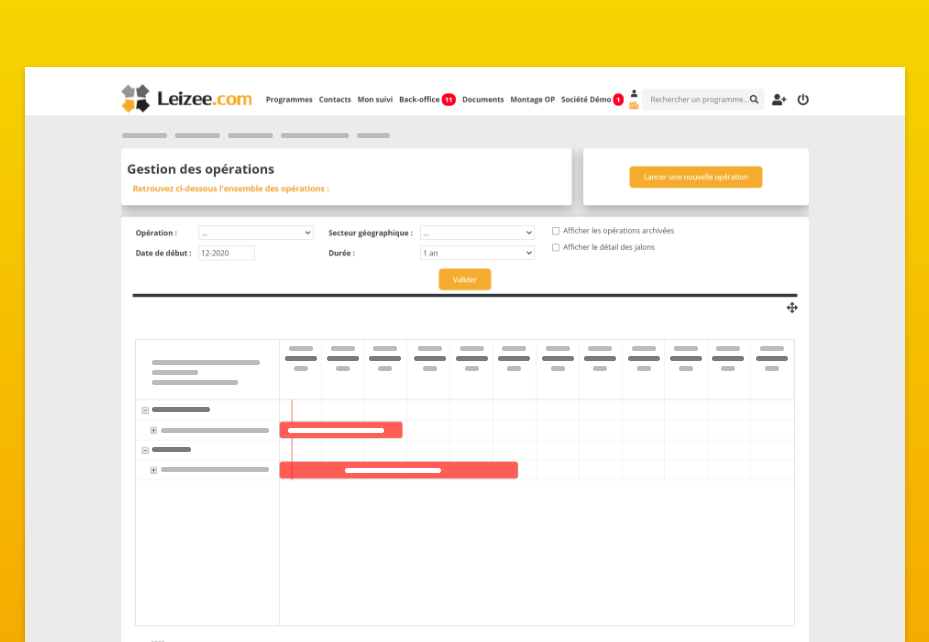 Gestion des opérations